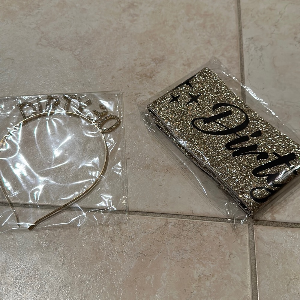 Dirty 30 Birthday Crown and Sash